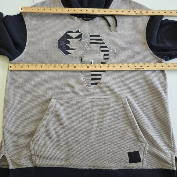 Under Armour Hoodie Mens XXL Gray Black Coldgear Muhammad Ali Rumble In Jungle - Picture 4 of 16